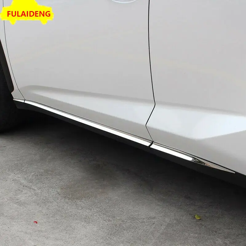 Fits For Lexus NX NX200t 300 300h 2015-2021 Stainless Steel Body Side Door Molding Trim Moulding Car Accessories 6PCS