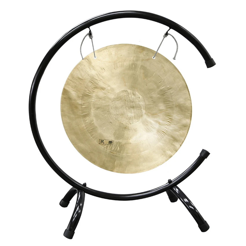 

Wind Gong with C-Type Gong Stand Traditional Chinese 35cm Wind Gong High Quality Percussion Instrument Iron Chau Gong WMH020