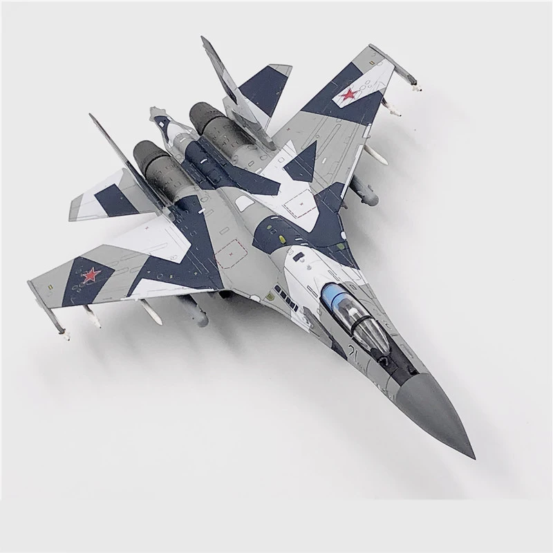 Jason TUTU Aircraft model Plane Russian Air Force fighter Su 35 airplane Alloy model diecast 1:100 scale metal Planes