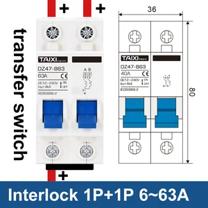 MCB Battery Car Protector, Mini Disjuntor, Positivo e Negativo Pólo de Proteção, Interruptor Isolador, DC 12V, 24V, 48V, 36V, 72V, DZ47 10 principais vendas disjuntor inteligente dc - №5