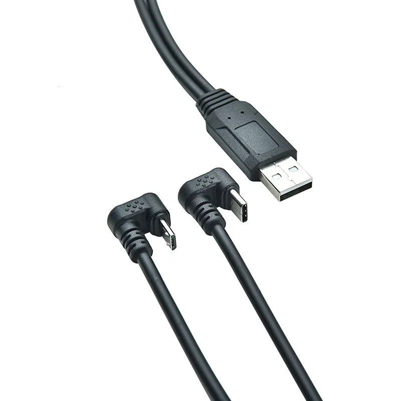 

Micro USB TYPE-C для micro5p сплиттер папа-папа для Мобильный телефон планшетный компьютер данных U-образный usb-кабель для зарядки