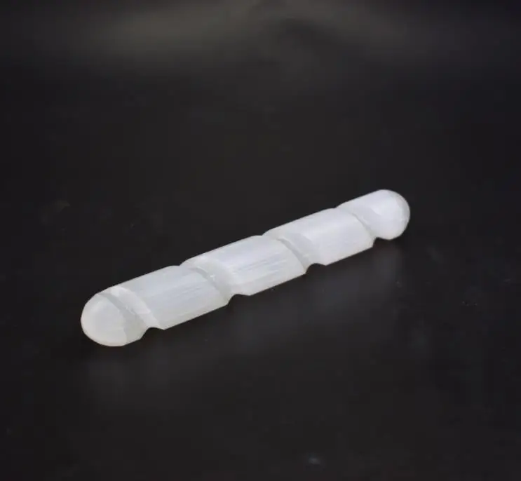 

15cm Natural Selenite Polished Wand Round/Point Reiki Chakra Quartz Crystal Healing (1PC)