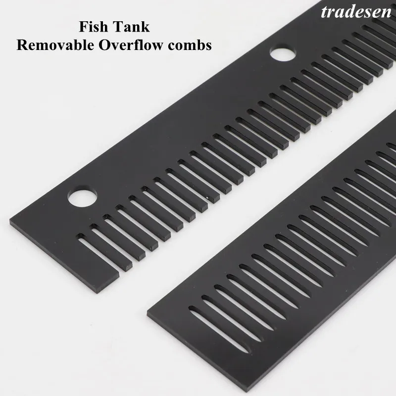 Aquarium Suction Cup Filter Strip Removable Overflow Combs Acrylic Fish Tank Comb Filter Strip Accessories 10/20/30cm