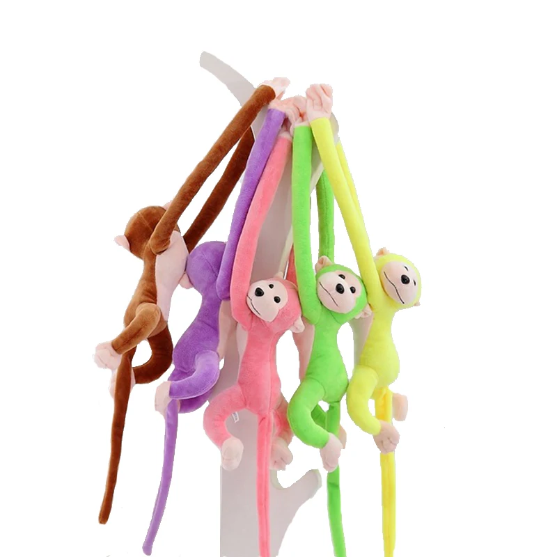 72cm Cute Monkey Gibbon Doll Multicolor Stuff Plush Toys Kids Baby Toy Gift Window Curtains Decoration