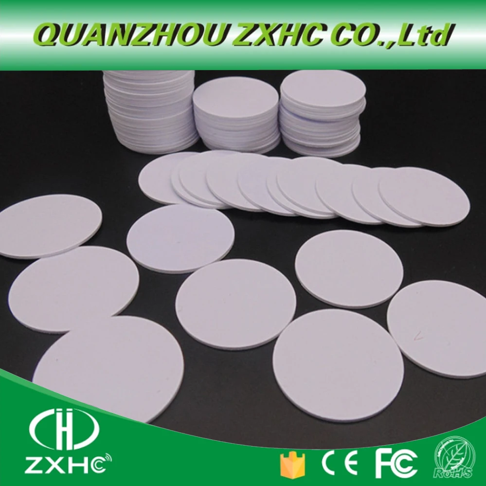 (10pcs) Round Shape 25mm NFC Sticker Tag Ntag215 Plastic Adhesive Coin Cards Used For All NFC Phone