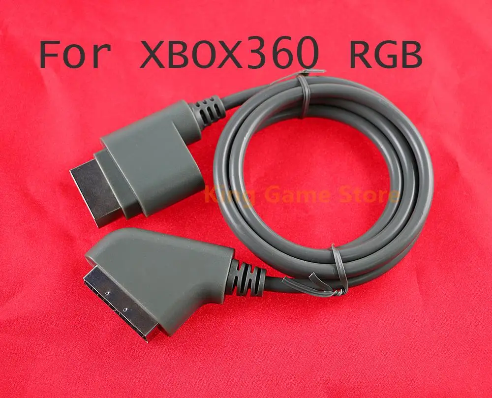 10pcs 1.8m/6FT RGB Scart Video HD TV AV Cable For XBOX 360 Version Game Console Video Cable For Microsoft Xbox 360 Accessories