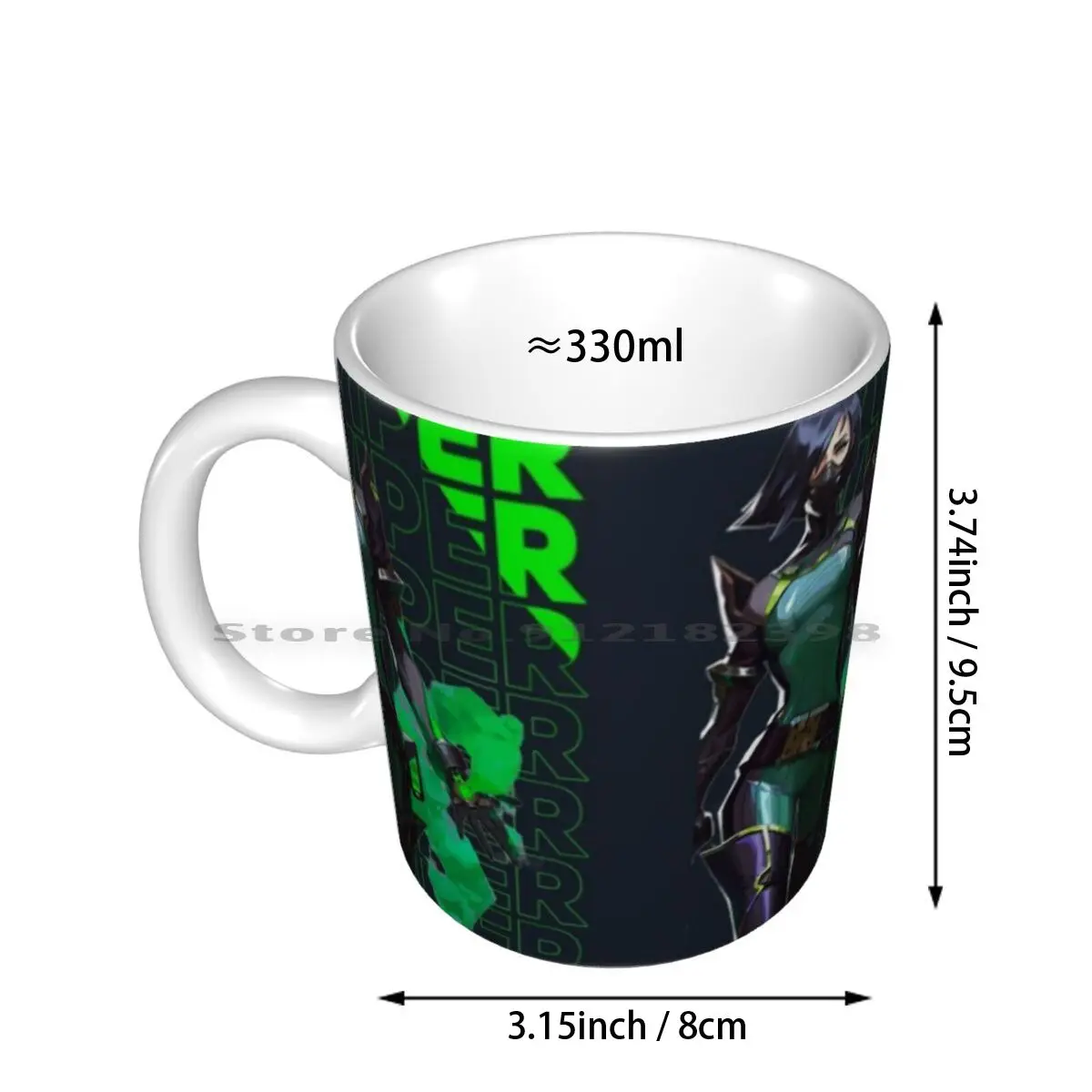 Viper Valorant Ceramic Mugs Coffee Cups Milk Tea Mug Valorant League Legends Riot Riot Games Csgo Shooter Video Games Viper