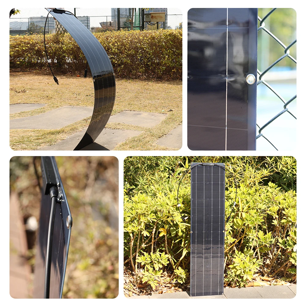 50w painel solar placa solar 12v carregador de bateria kit de alta eficiência monocrystalline à prova dwaterproof água com 12v 24v 10a controlador para carro rv campista