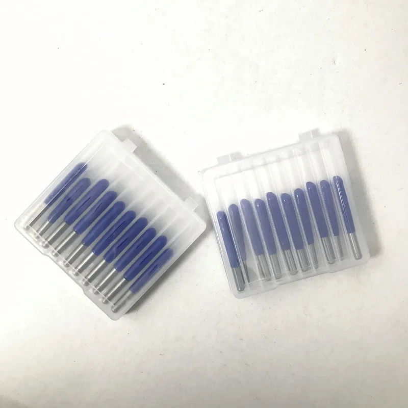 10 brocas de grabado de PCB de carburo de fondo plano en forma de V de unids/lote 3.175 vástago de 10 grados 0,2mm 20 grados 0. 2mm 20 grados 90 grados
