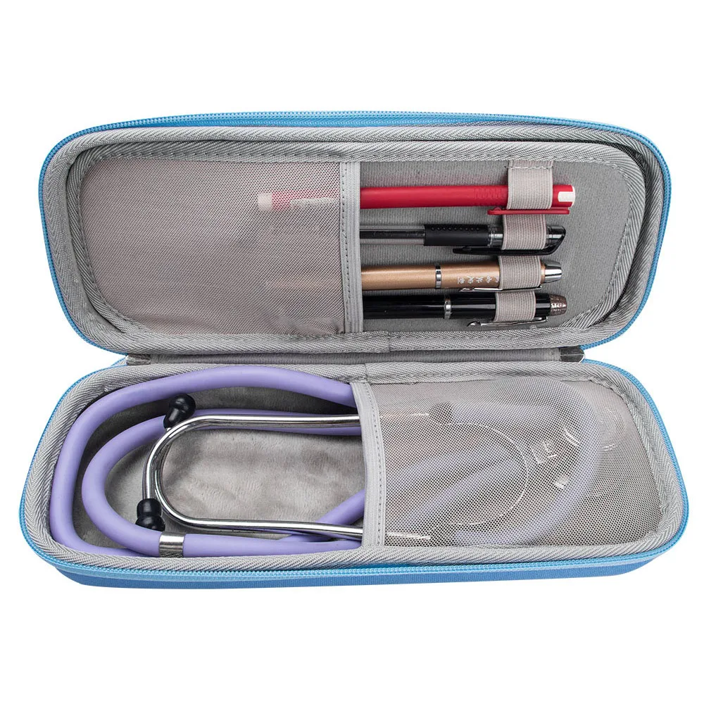 Hard EVA Portable Stethoscope Carrying Case Bag Cover for 3M Littmann Classic III / MDF / ADC / Omron and other Accessories