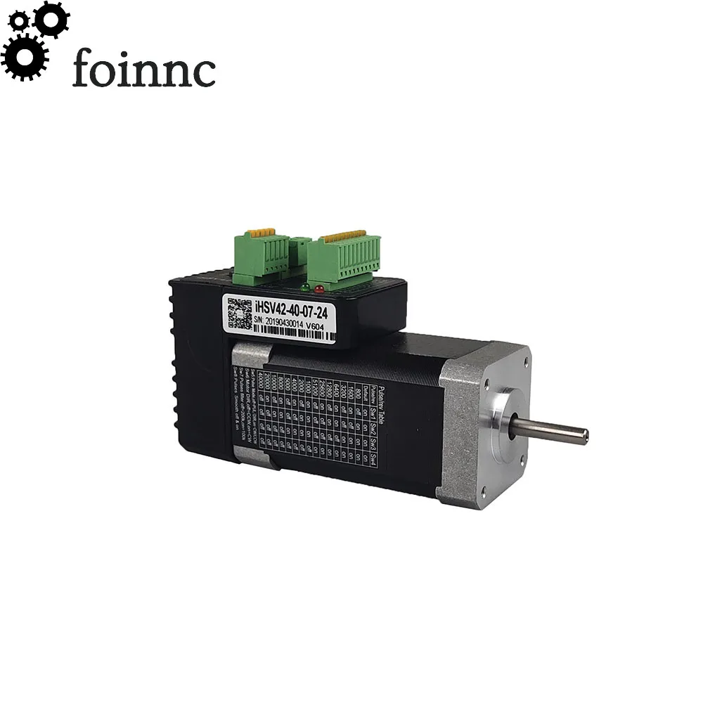 Servomotor Nema17 de CC integrado, 42, 78W, 0.185NM, codificador de línea 1000, 20-36VDC, control de accionamiento, servomotor integrado, IHSV42-40-07-24