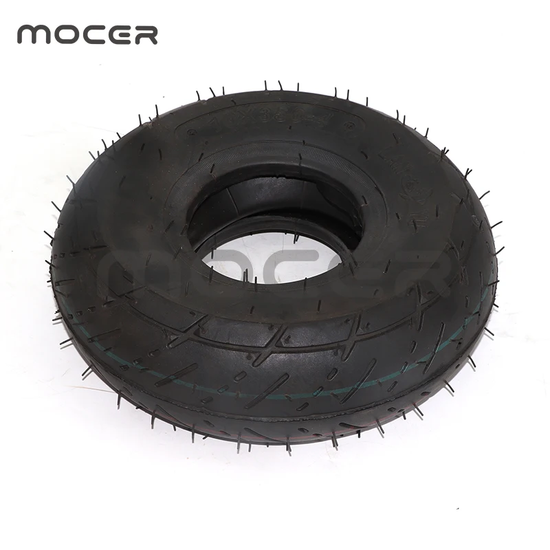 Scooter Tire and Inner Tube 10x3.50-4(3.00-4 Thread) for Mini ATV Quad,49cc 2-stroke Go Kart, Scooter, Non-slip Pneumatic Tires