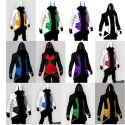 Movie Killer Cosplay Costume Adult Men Halloween Party Cosplay Costume Male Streetwear Hoodie Jacket Outwear Coats Plus Size