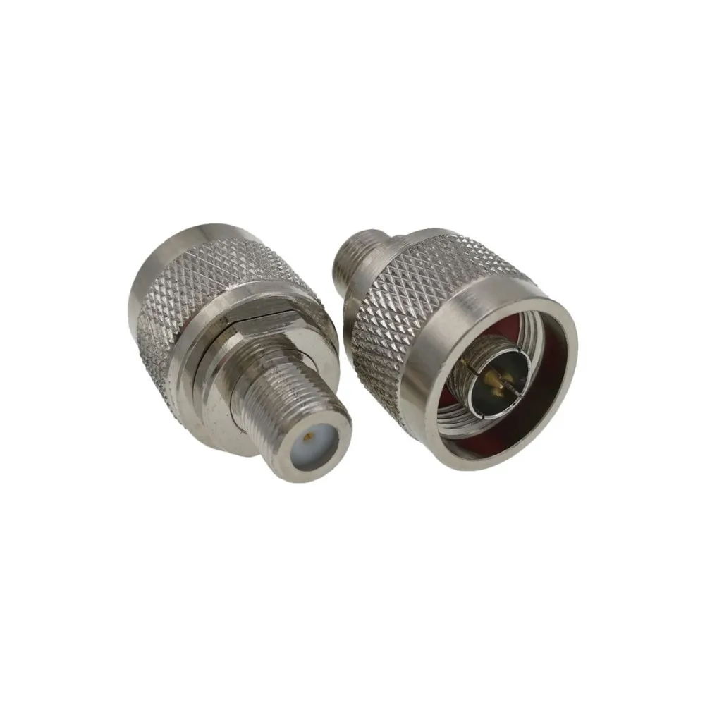 Adaptateur Coaxial RF N mâle vers F femelle, entièrement en cuivre, droit