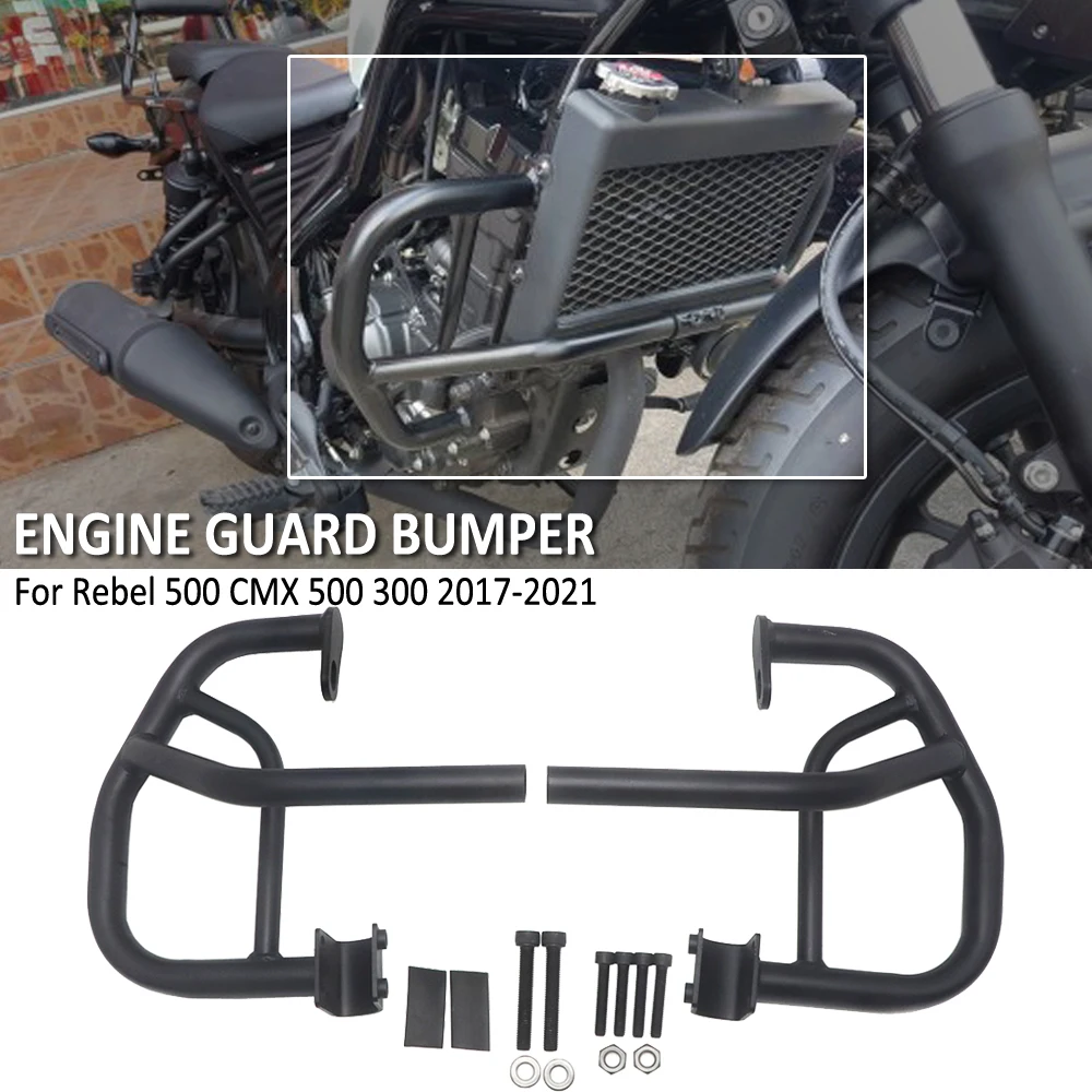 

For Honda Rebel CMX 500 300 CMX500 CMX300 2017 2018 2019 2020 2021 Motorcycle Engine Guard Bumper Crash Bar Body Frame Protector