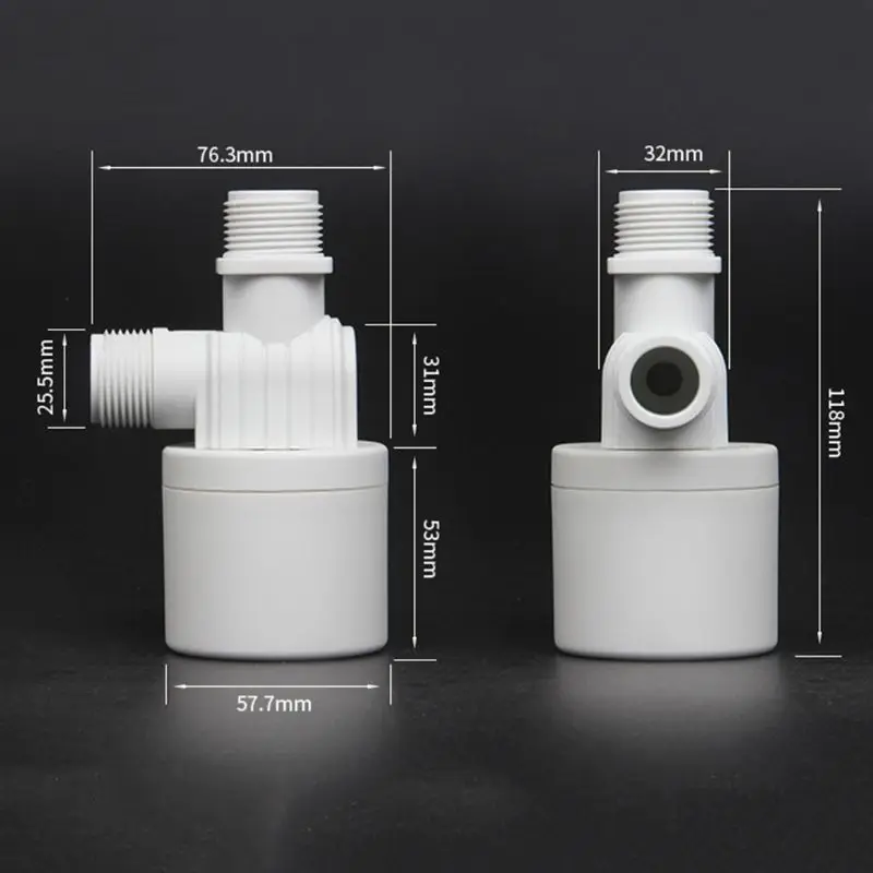 1Pc "3/4" 1 "Automatic Water Level Control Air Menara Mengambang Ball Controller