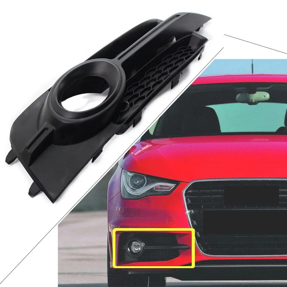 Black ABS Car Styling Honeycomb Front Bumper Fog Light Grille Right Side 8X0807682B For AUDI A1 8X 2011 2012 2013 2014 S-Line