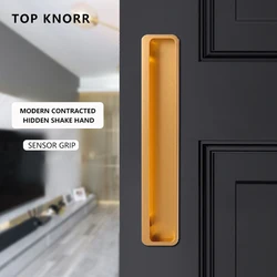 TOPKNORR Invisible Handle Recessed Slotted Cabinet Door Handle Modern Minimalist Cabinet Drawer Sliding Door Hidden Handle