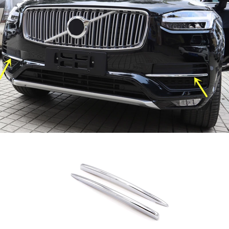 

Автомобильные аксессуары для Volvo XC90 2016 2017 2018 2019 ABS Хромированная передняя и задняя противотуманная фара молдинг крышка отделка