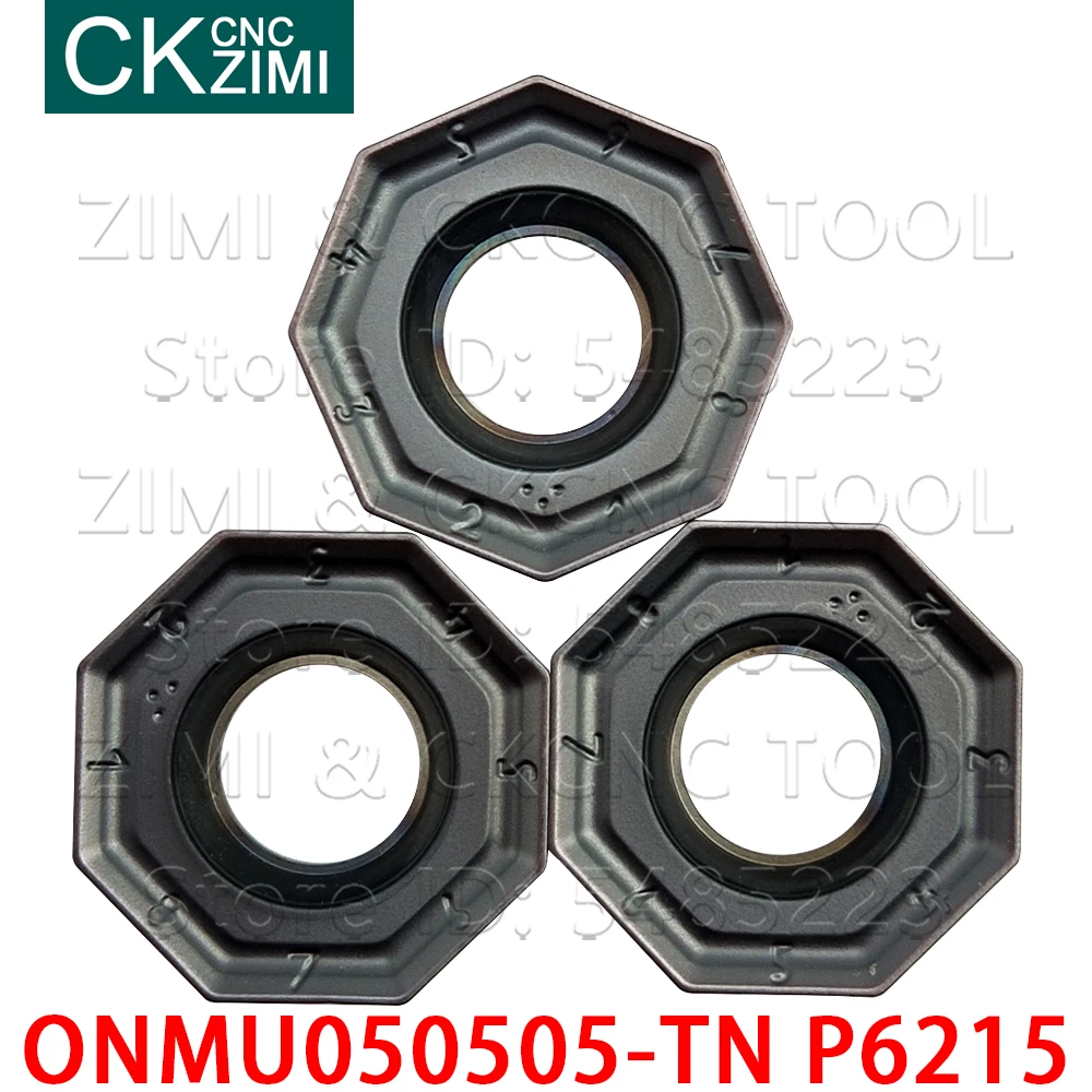 

ONMU ONMU050505-TN P6215 Octagonal milling inserts Knife Carbide Insert Turning Tool high quality Lathe Cutter Tool Boring Heads