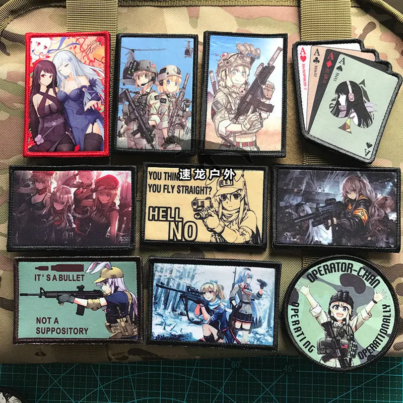 Ump45 Patch Girls Frontline Game 9A91 Griffon 404 Squad Armband Badge Tactical Costume Backpack Accessories Cosplay