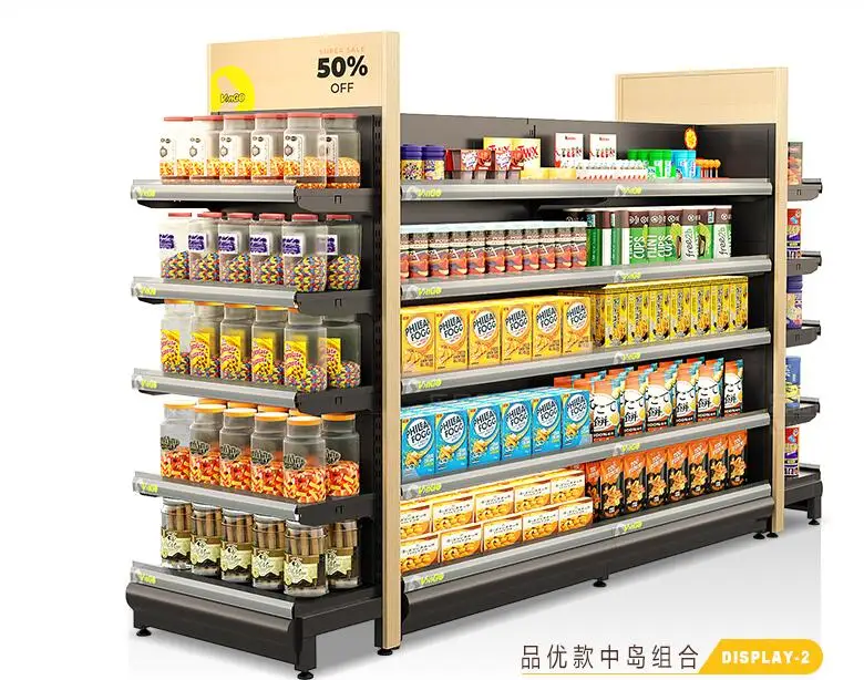 

Convenience store snack shelf display cabinet supermarket food nakajima shelf store multilayer display shelf