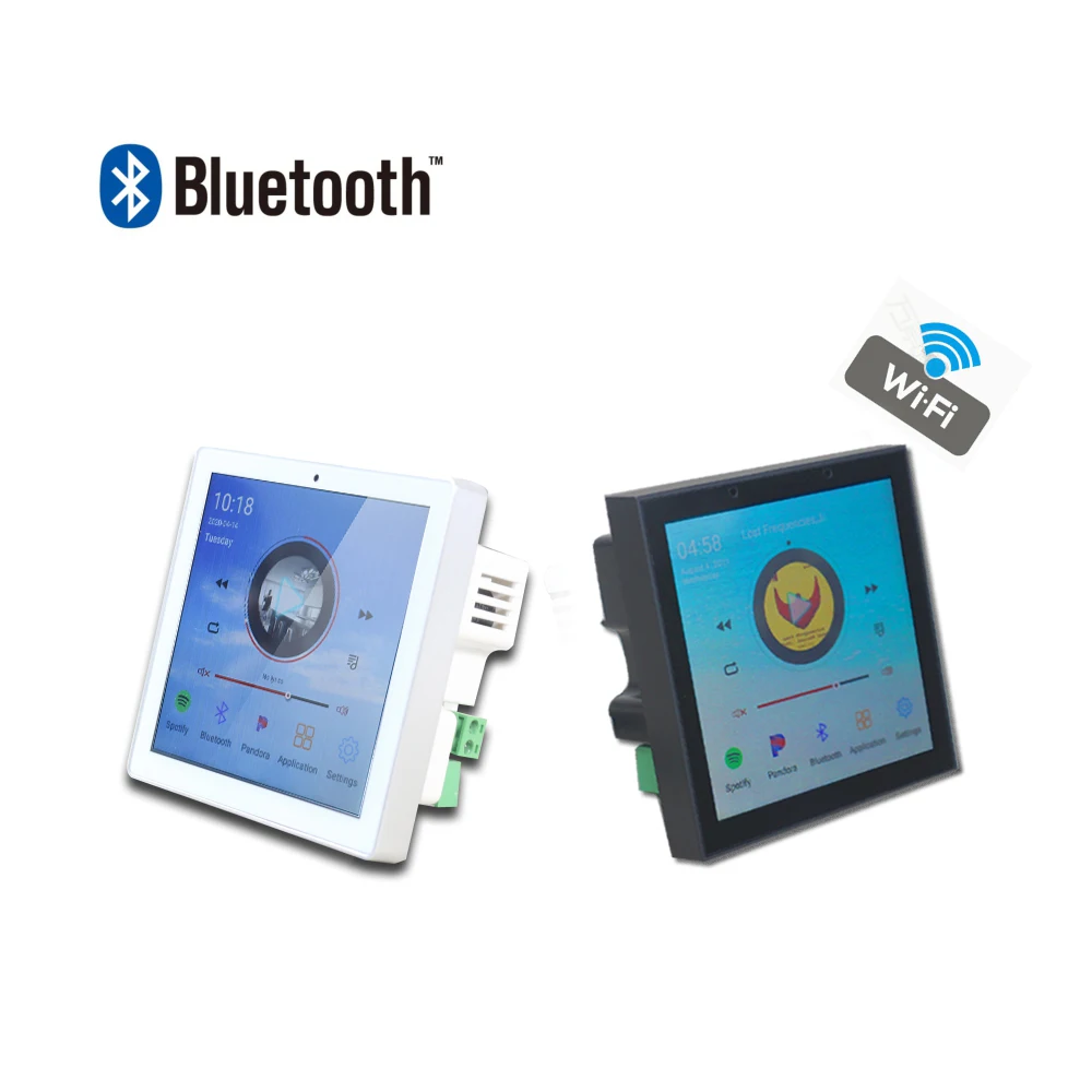 Màn Hình Cảm Ứng WiFi Âm Tường Bảng Khuếch Đại Thông Minh Rạp Hát Tại Nhà Điện Ảnh Không Dây Bluetooth Hệ Thống Âm Nhạc RS485 USB Với RJ45 Cổng