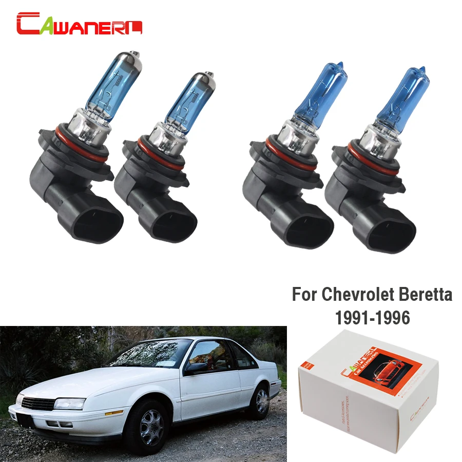 

Cawanerl для Chevrolet Беретта 1991-1996 100 Вт галогенная лампа теплого белого света 4300K 12V автомобильный светильник головной светильник Испытание на устойчивость к высокой и низкой луча 2 пары в наборе