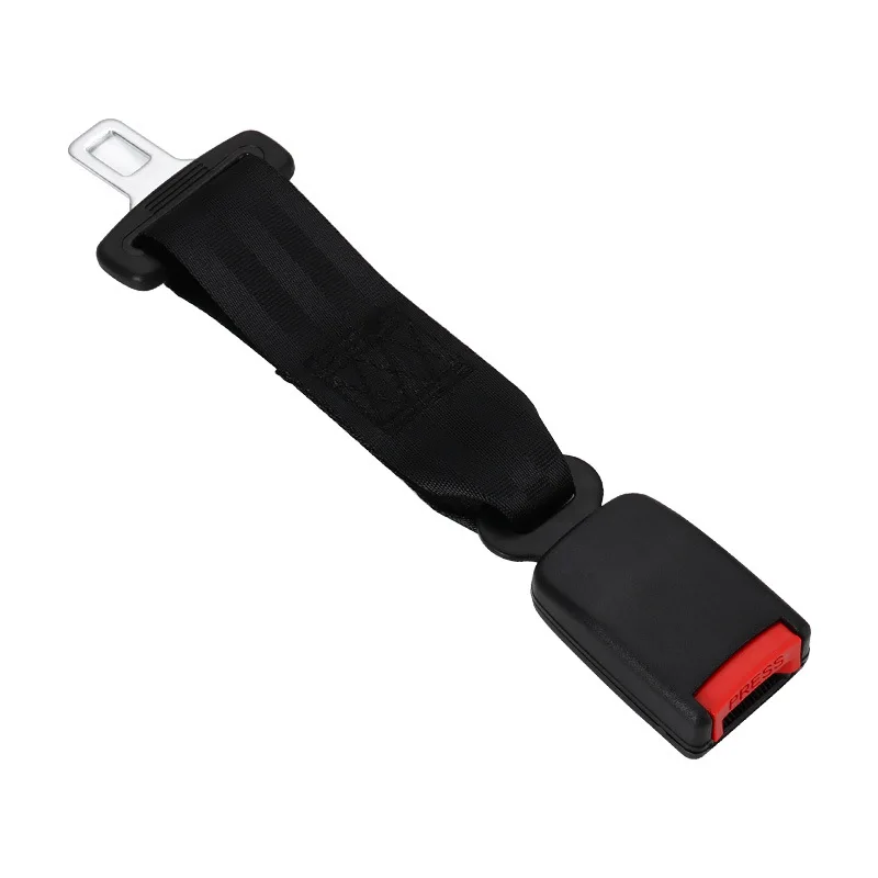 Car Seat Belt Extender Safety Seatbelt 30cm Long-lasting Black Seatbelt Extender Car Auto D Type With Safety Buckle