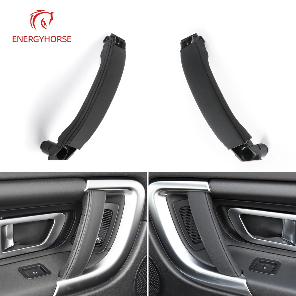 

New Left Right Car Interior Door Leather Pull Handle for Land Rover Discovery 2015-219 LR076161 Inner Door Panel Handle Pull