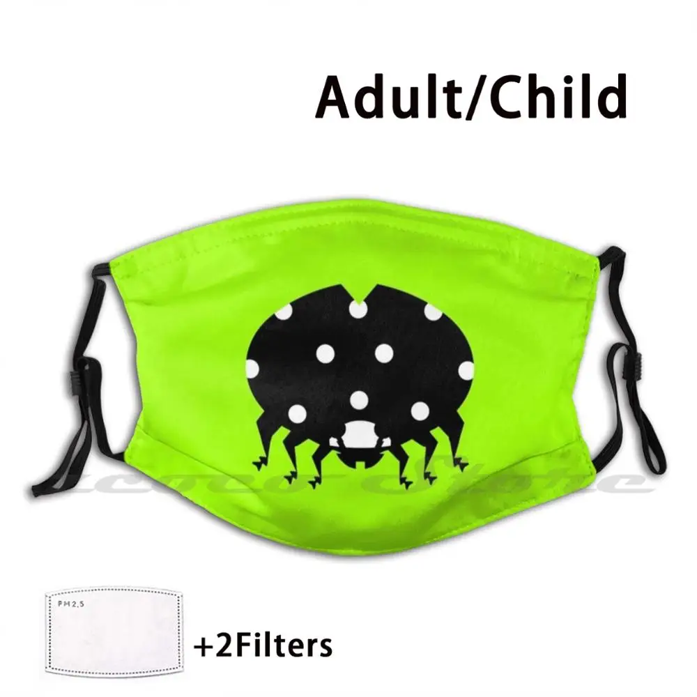 Ladybird Mask Adult Child Washable Pm2.5 Filter Logo Creativity Ladybird Lady Beetle Coleoptera Spots Spotty