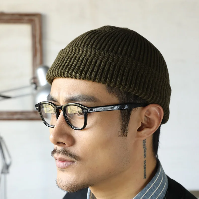 100% Wool Knit Tight-fitting WW2 A4 Watch Cap