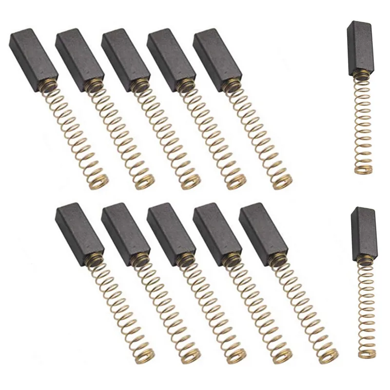 12pcs Carbon Brushes for Electric Drill Motor Brush Repairing Part 13mmx4.4mmx3.9mm Power Tool Replacement Part  5BB5952