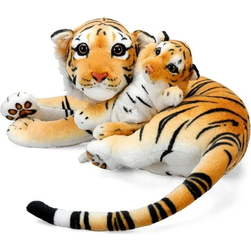 Mother Tiger And Baby 60 cm Lie Plush Toy