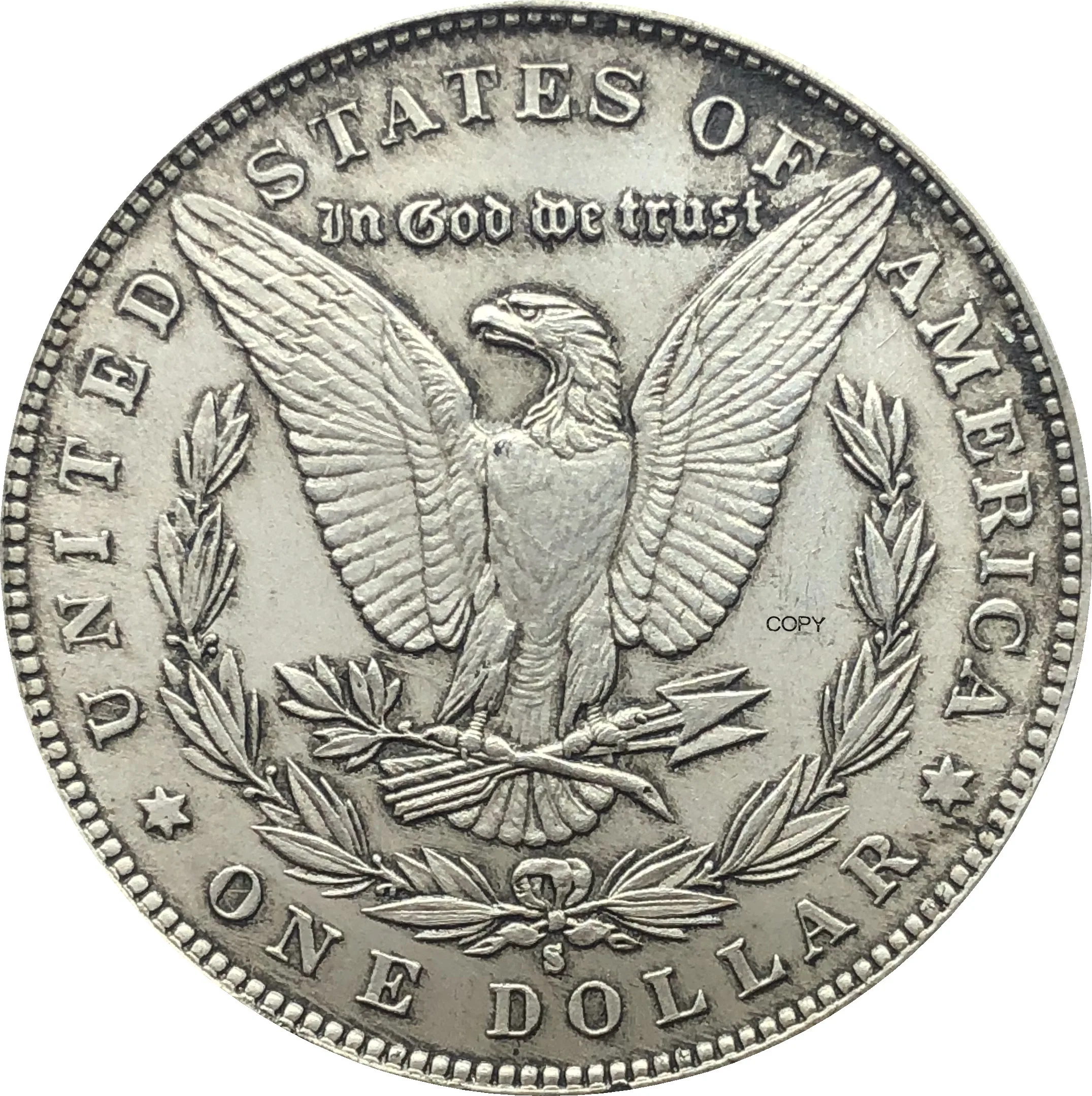 United States Of America 1886 S Morgan One Dollar US Coin Liberty Cupronickel Silver Plated In God We Trust Copy Coin