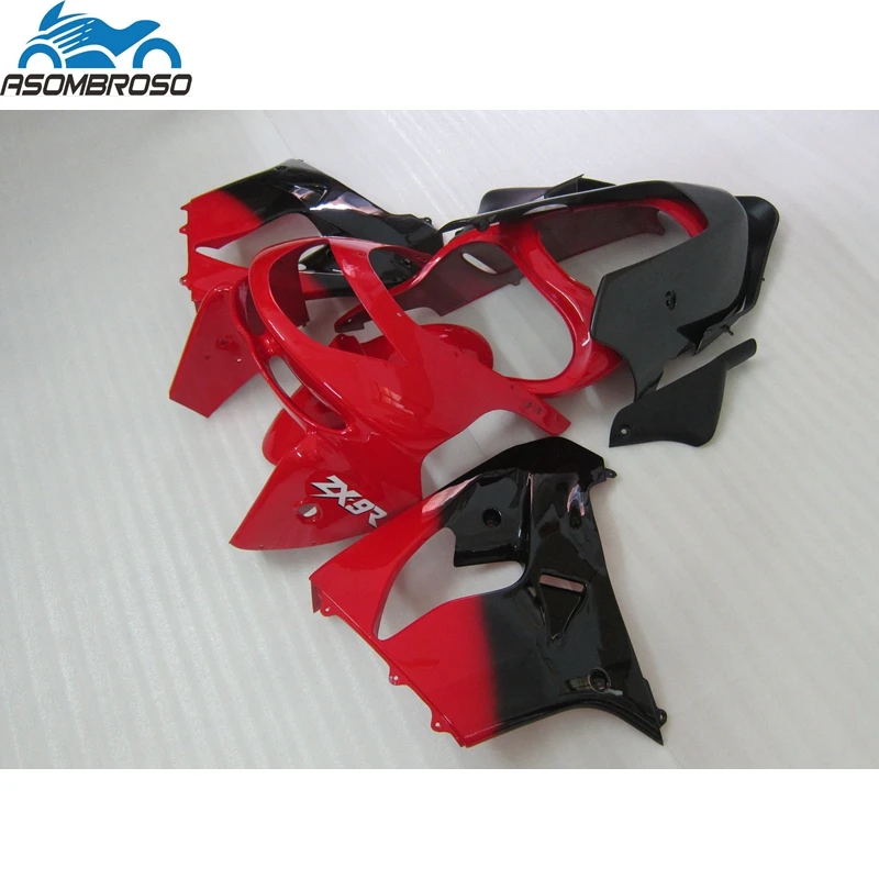 

Hot Sale Injection Motorcycle parts for Kawasaki Ninja ZX9R fairing kit 1998-1999 red black fairing set zx9r 98 99 YF36