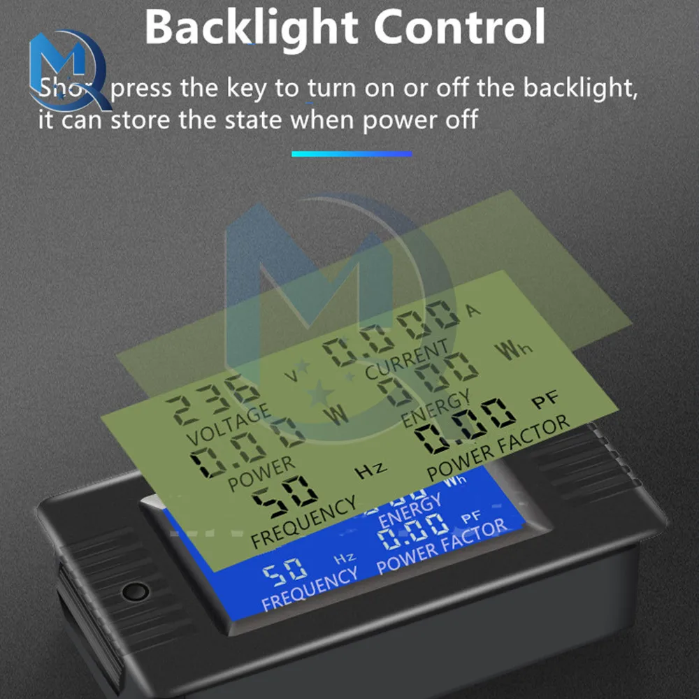 PZEM-018//020/022 DC Voltage Current Power Capacity Meter 5A 10A 100A with Opening and Closing CT Tester