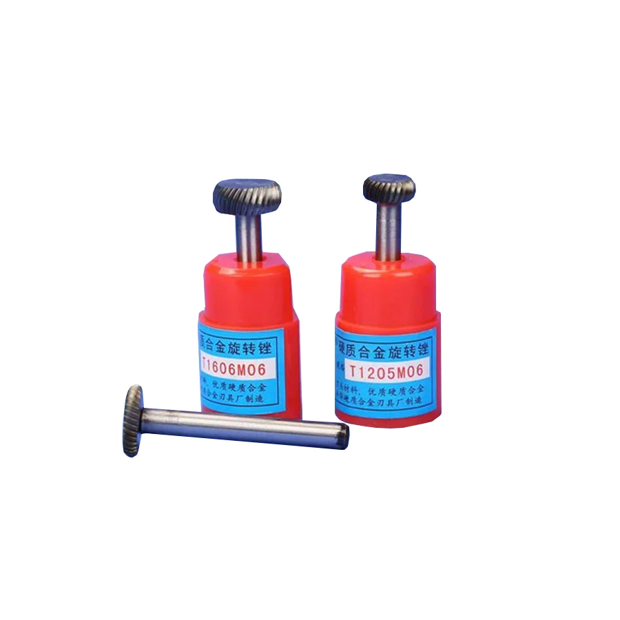 Imagem -04 - T-tipo Carboneto Rotativo Arquivos T0804 1005 1205 1604 1606m06 Tungstênio Aços Metal Arco Moagem Cabeça Fresa Gravura Ferramentas