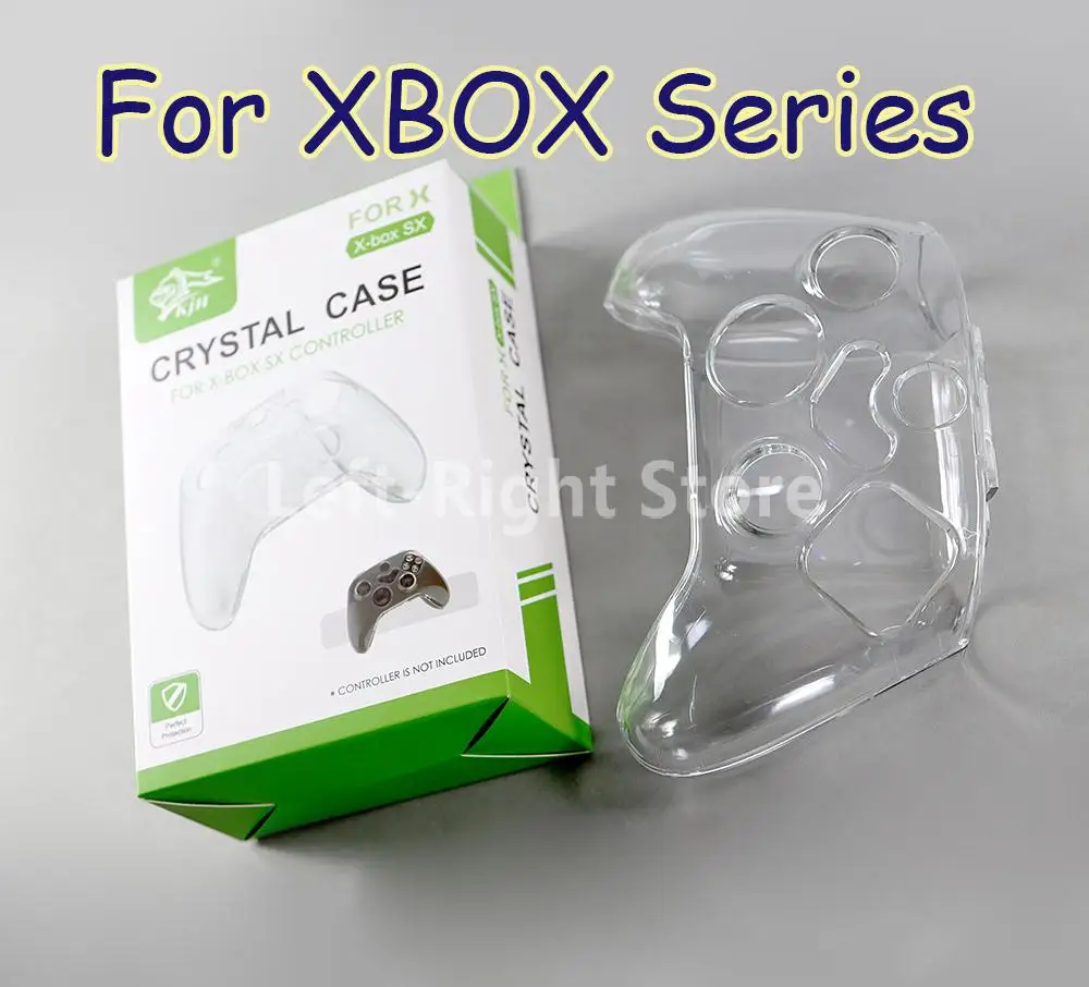 12pcs Replacement Protective Shell Cover Clear Crystal Case for Xbox Series X/Series S Controller for Gamepad Grip Handle Case