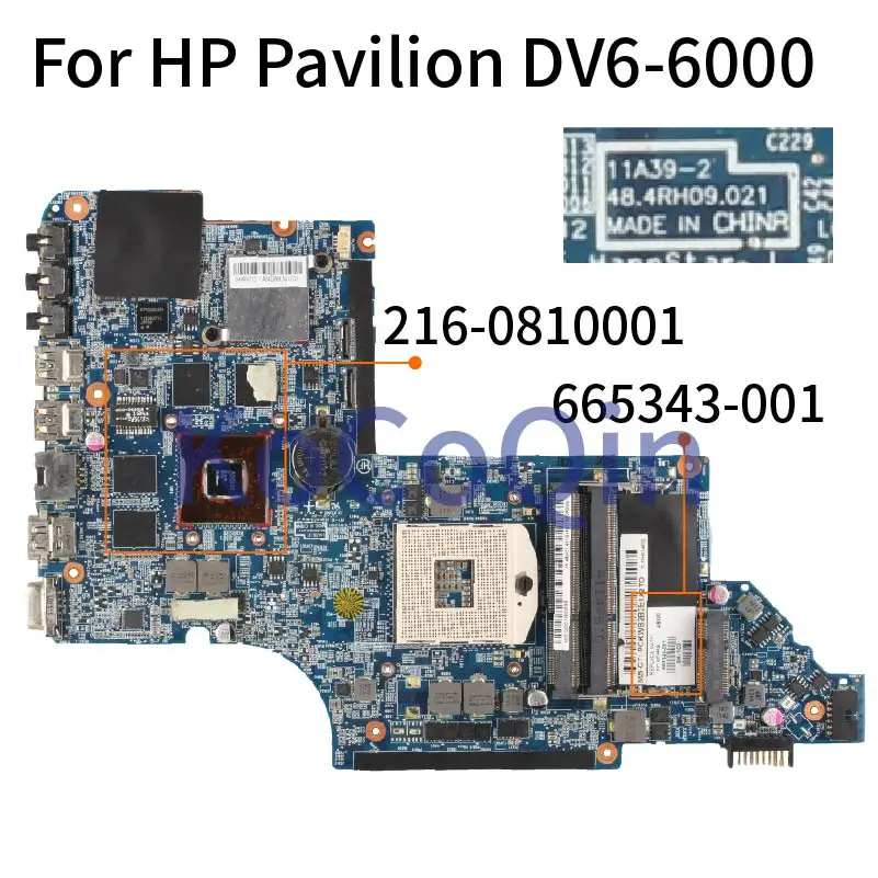 placa mae para computador portatil hp pavilion dv6 tablete hd6770m hm65 placa mae 665343001 665343 001 11a672 484rh09 021 ddr3 placa mae 01