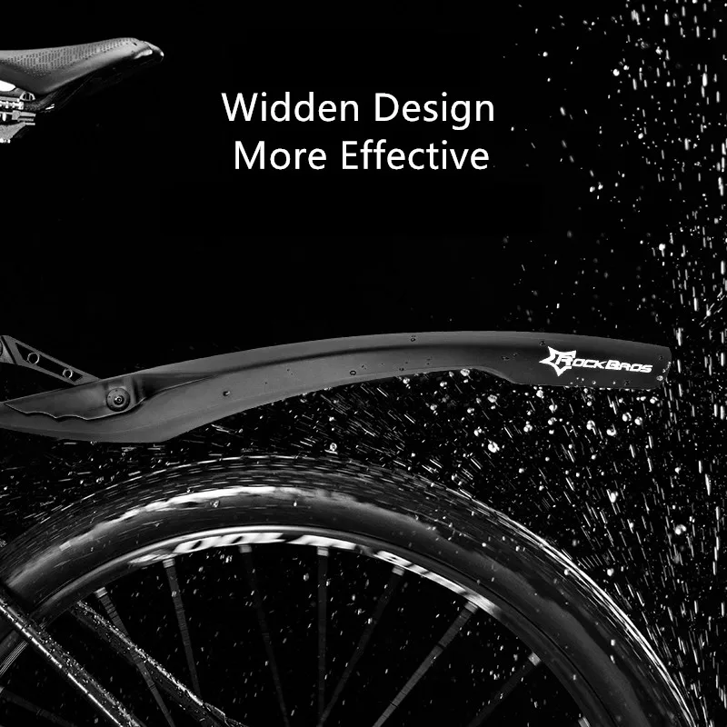 X-Front Bike Fender Mudguard Front Rear Quick Release Bike Fender Bicycle Fender Wing Stand Rack Mudguard With Warn Taillight