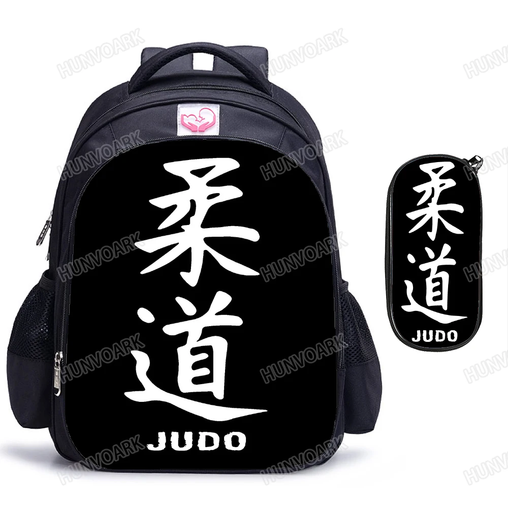 Martial Arts JUDO Backpack Waterproof 16inch Students School Bags boys girls bookbag Cosplay Travel Bag Knapsack