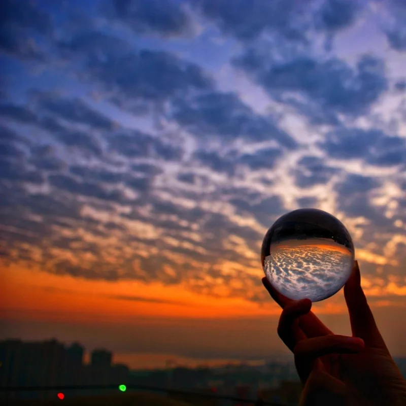 Clear 60mm/70mm/80mm/100mm/120mm Crystal Ball K9 Crystal Glass Ball for Photography Prop Magic Crystal Ball