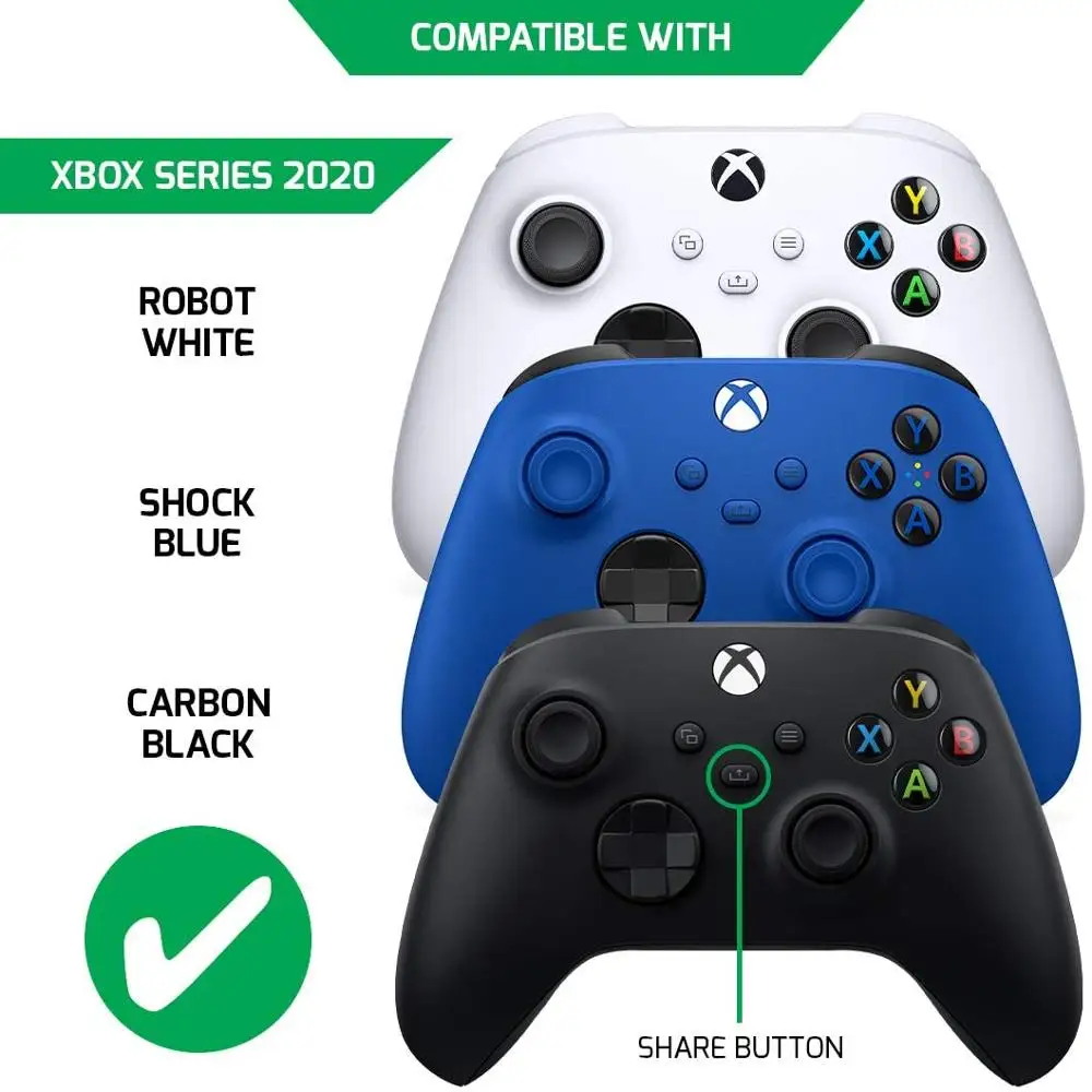 2 Pack For XBOX Series S X controller rechargeable polymer battery pack 1800mAh (with 1M cable) Suitable for XBOX Series X/S