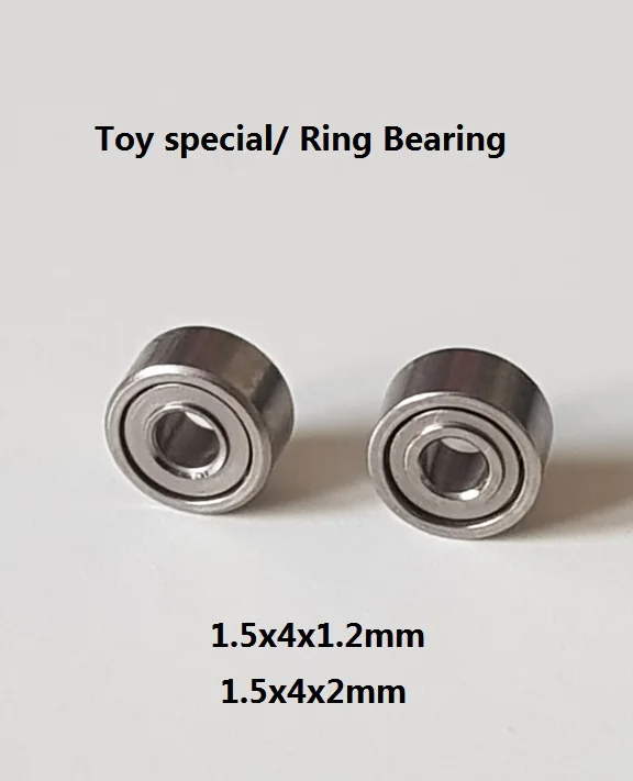 

100pcs 681XZZ 1.5x4x1.2mm 1.5x4x2mm Mini Ball bearings Miniature toy special ring bearing