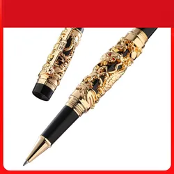 Jinhao l'ultimo Design Dragon And Phoenix Golden Roller Ball Pen penne regalo di lusso di vendita calda di alta qualità