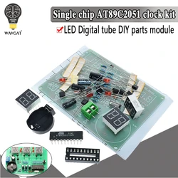 DIY Kits AT89C2051 Electronic Clock Digital Tube LED Display Suite Electronic Module Parts and Components DC 9V - 12V