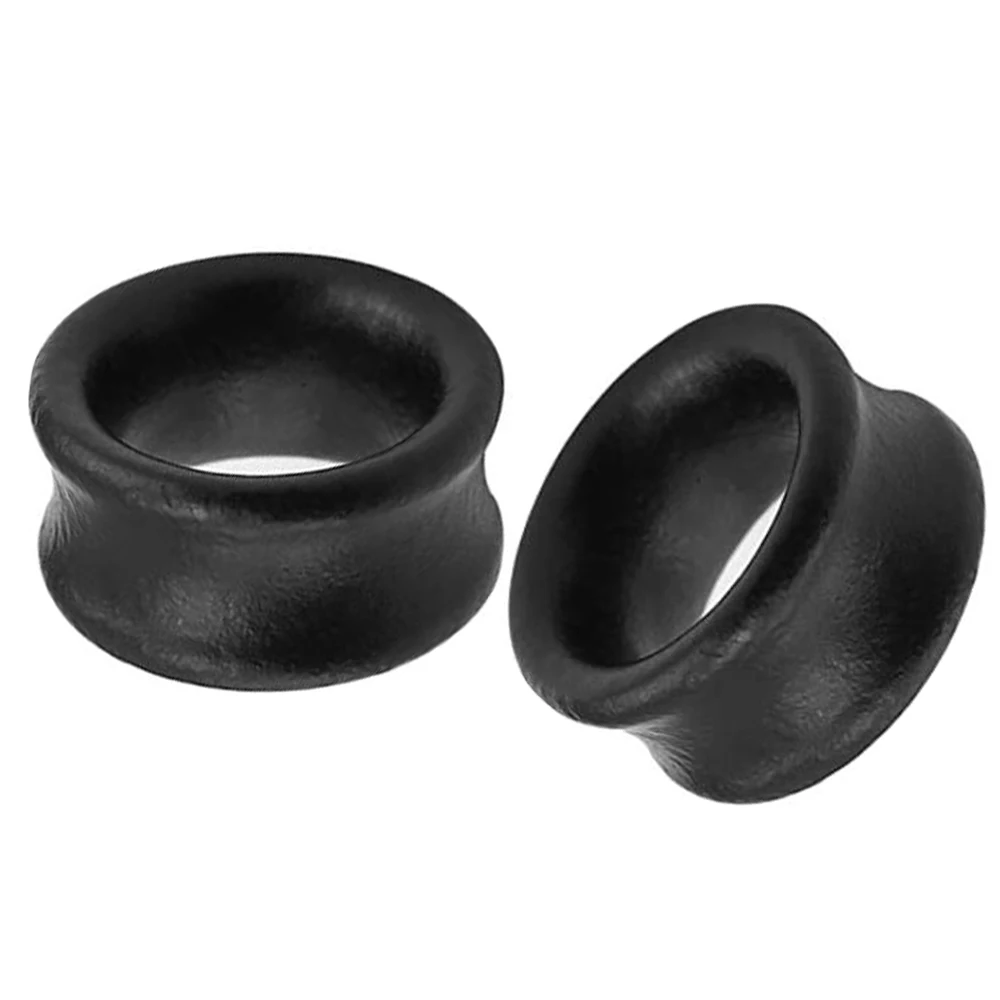 JUNLOWPY 2g 0g 00g Wood Flesh Tunnels Double Flared Ear Stretchers Saddle Plugs Gauges Lobe Expanders Body Piercing Jewelry 2pcs