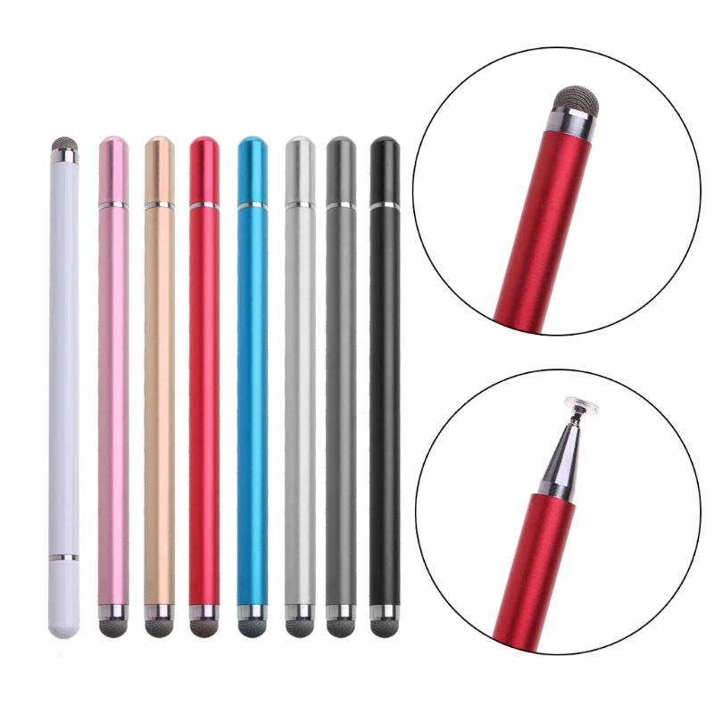 Capacitive Stylus 2-in-1 Universal Touch Screen Pen for All Touch Screen Tablets Phones with Transparent Suction Cup