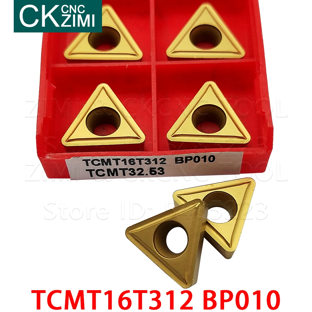 Ferramentas de inserção giratória externa, ferramentas de torno cnc tcmt32, 10p bpbp010 tcmt32 53 para aço inoxidável